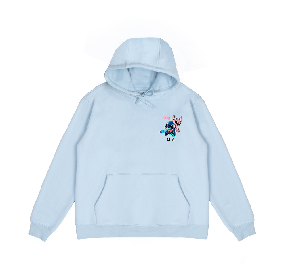 Thumbnail: Stitch and Angel Embroidered Hoodie 02