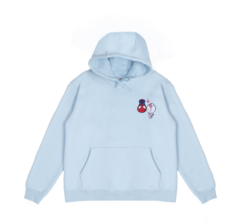 Thumbnail: Spiderman And Hello Kitty Embroidered Hoodie
