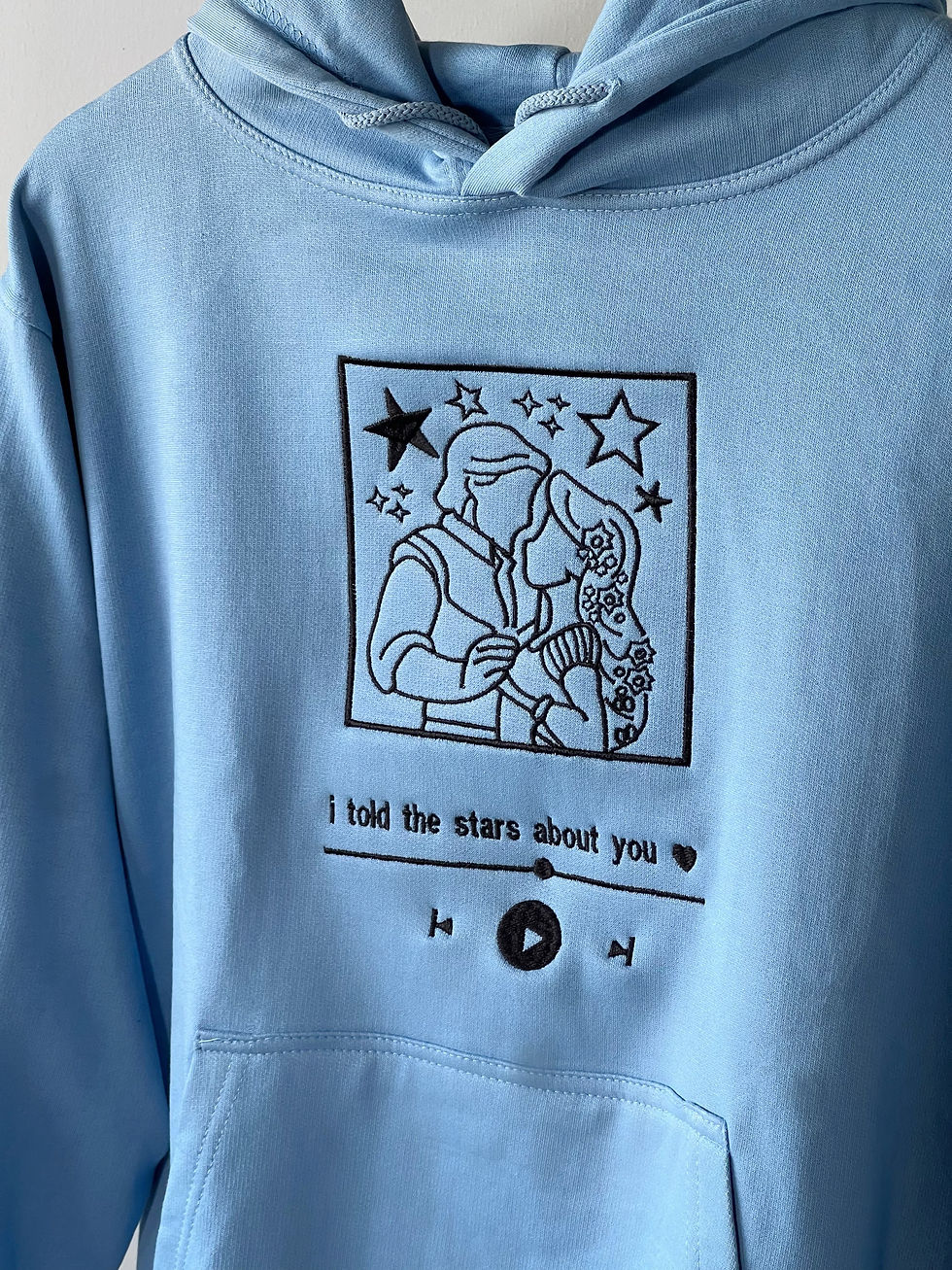 Thumbnail: I Told The Stars About You Embroidered Hoodie