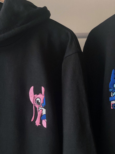 Lilo Stitch Embroidered Hoodie 01 Qoton