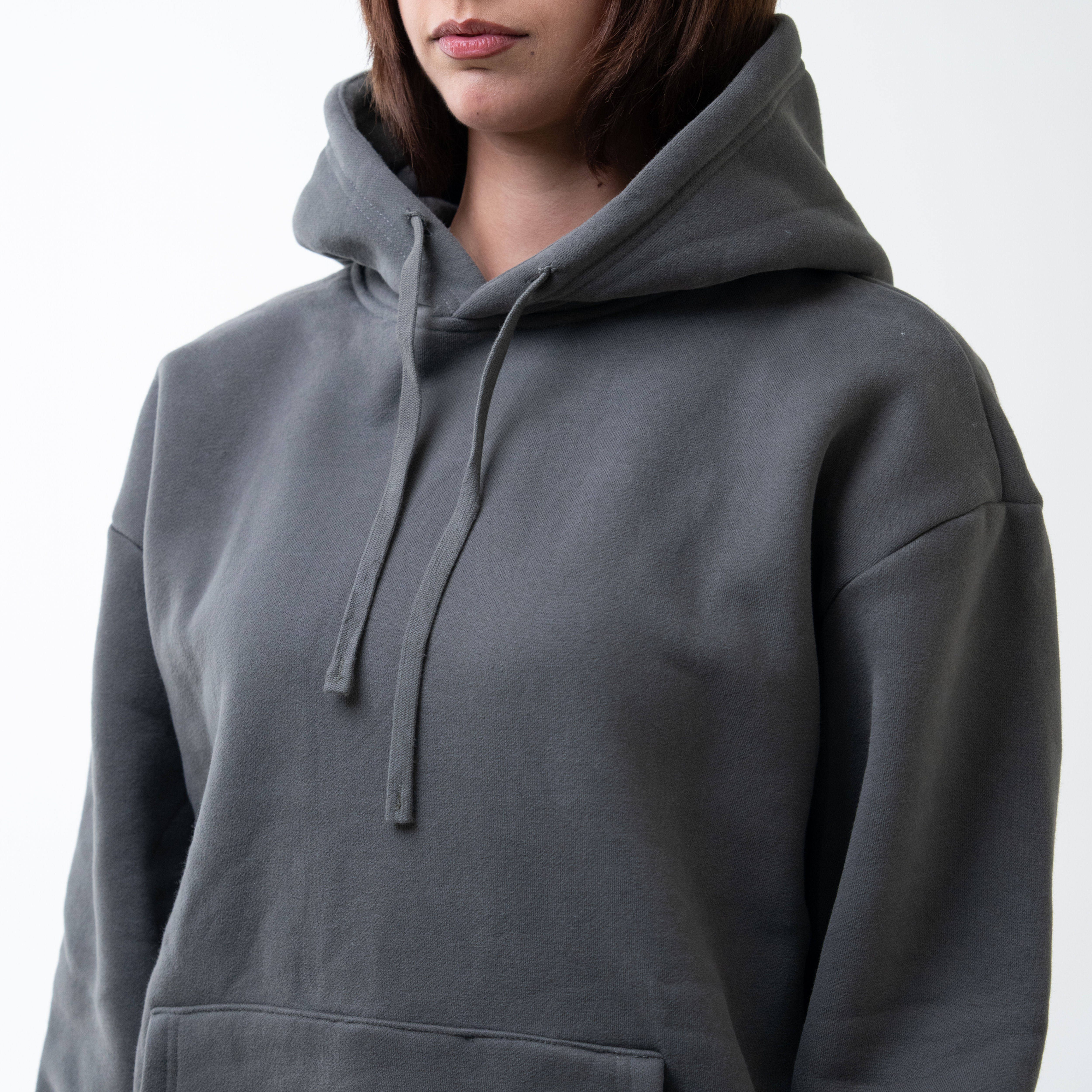 Custom Printed Hoodie – Stone Grey