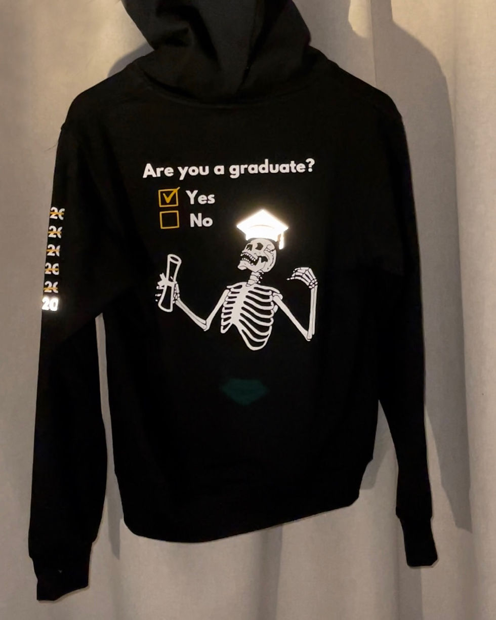Reflective Senior Printed Hoodie 01