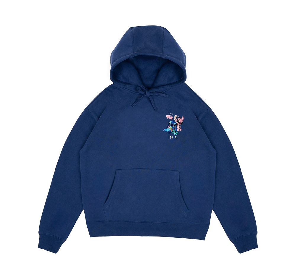 Thumbnail: Stitch and Angel Embroidered Hoodie 02