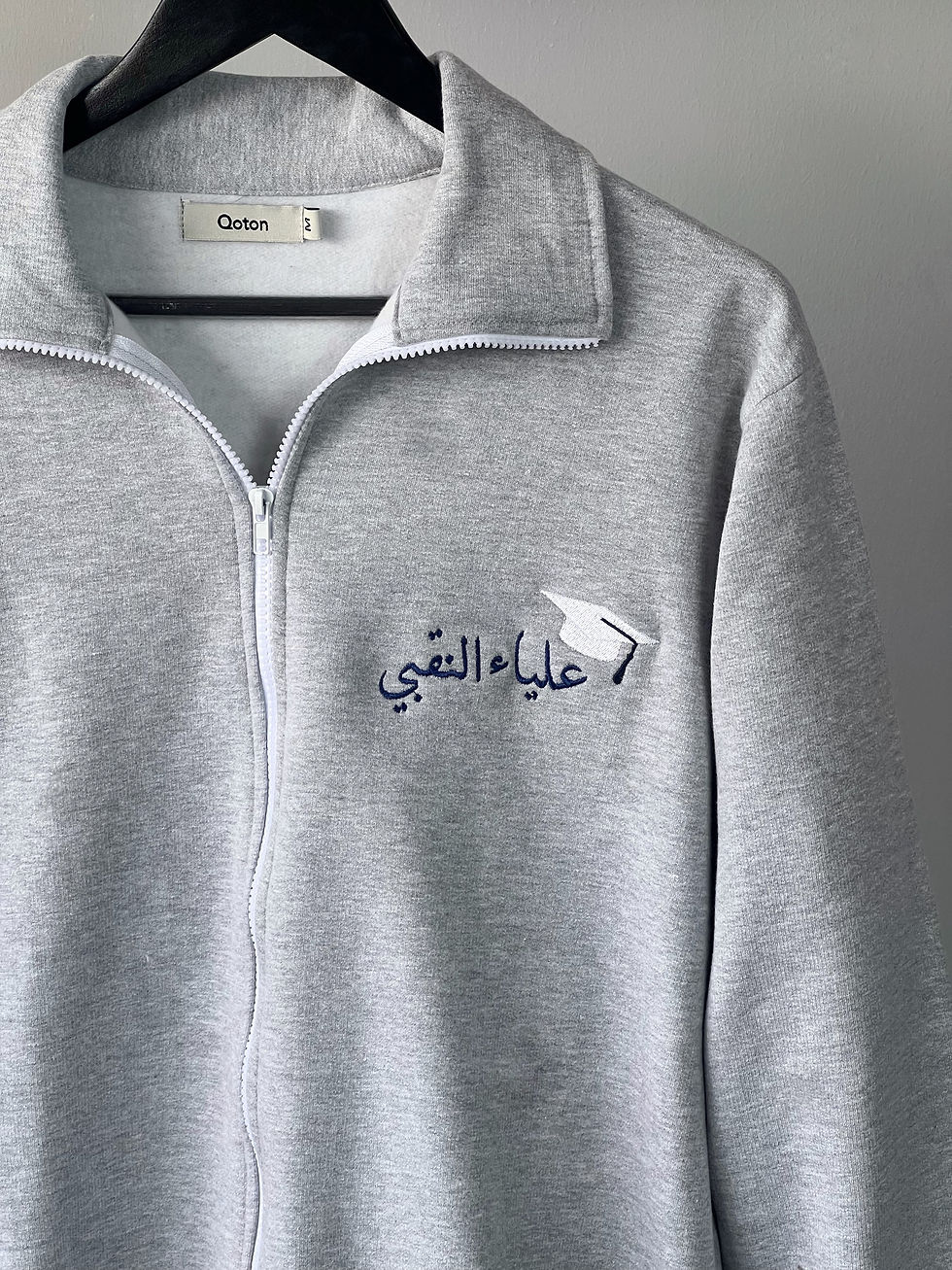 Thumbnail: Embroidered Senior Zipper Jacket 04