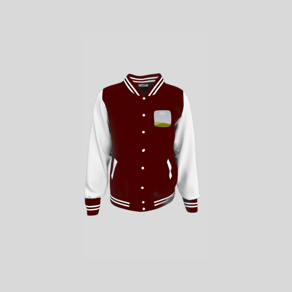 Thumbnail: Custom Varsity Jacket With Front Logo Design Only - Embroidery