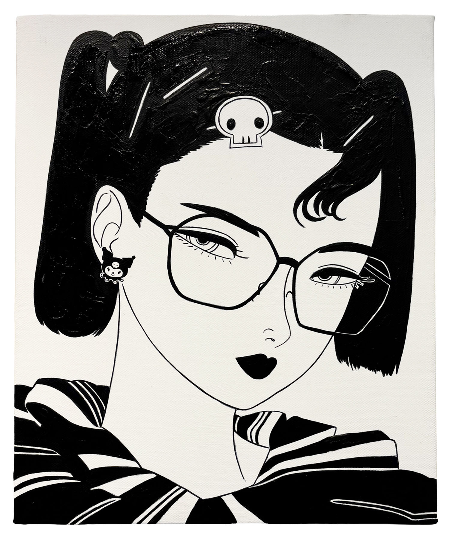 牛木匡憲 原画_KUROMI (B&W)
