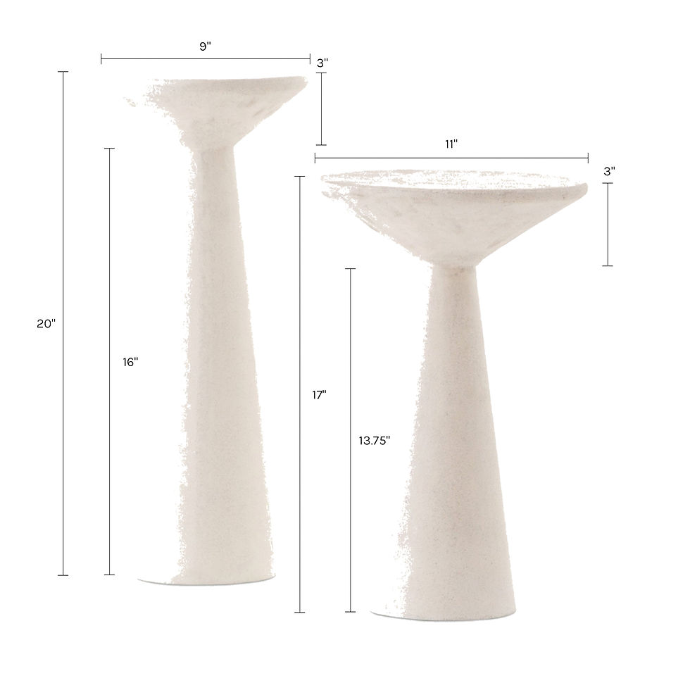 Miniatura: Raven Sculptural Minimalist Side Tables Set of Two Modern Pieces