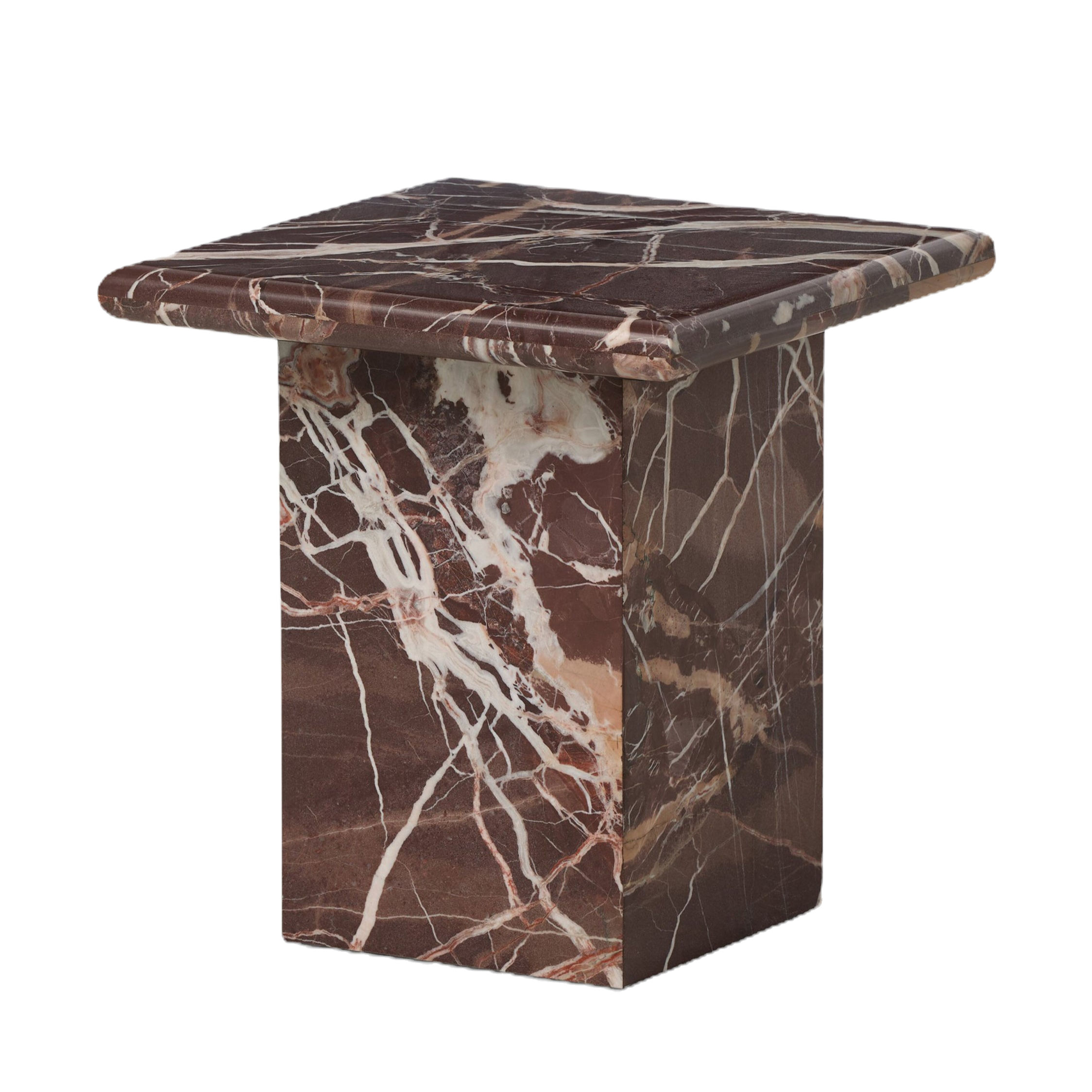 Leonel Solid Marble Italian Retro Inspired Side Table