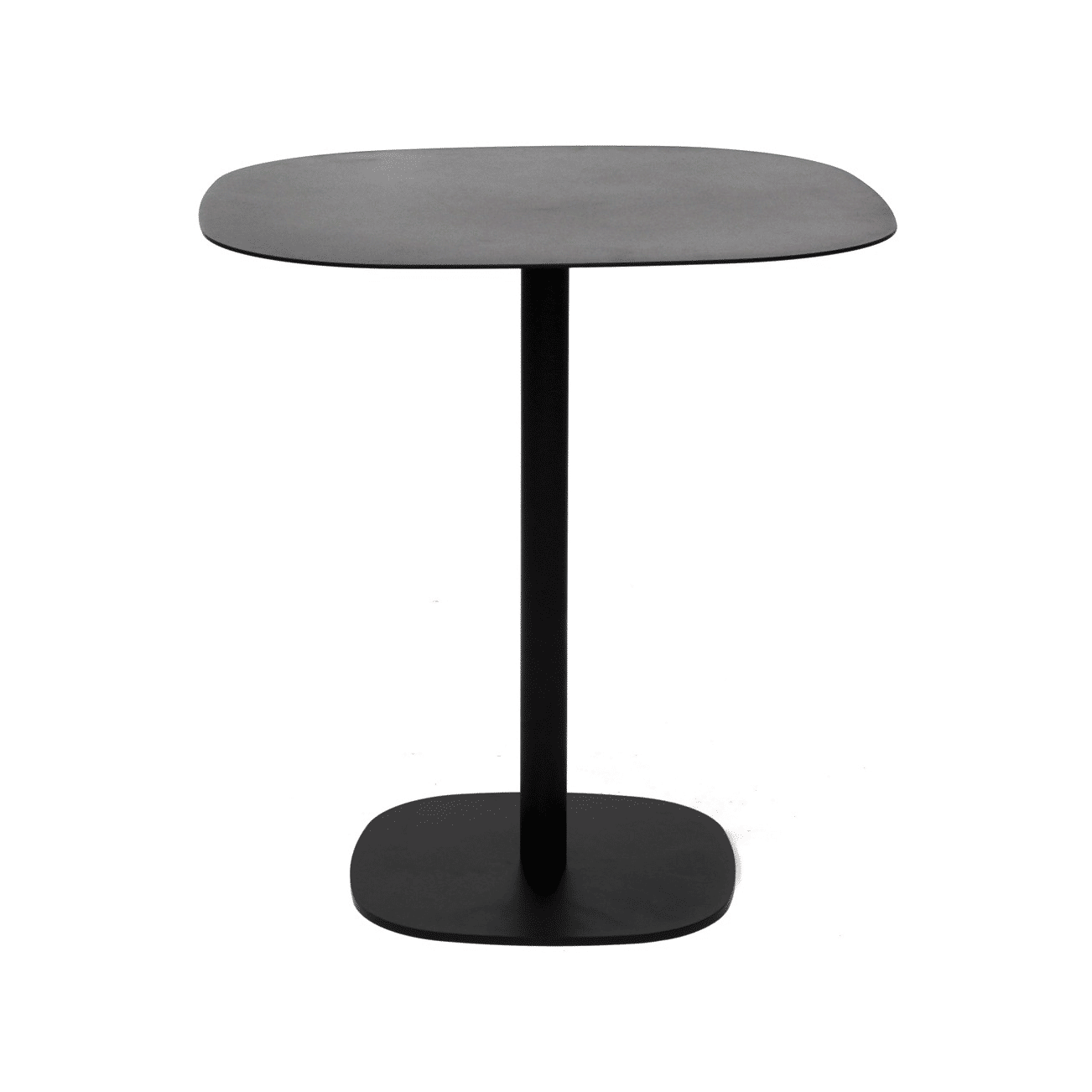 Modern Square Iron Outdoor Dining Table with Weatherproof Finish