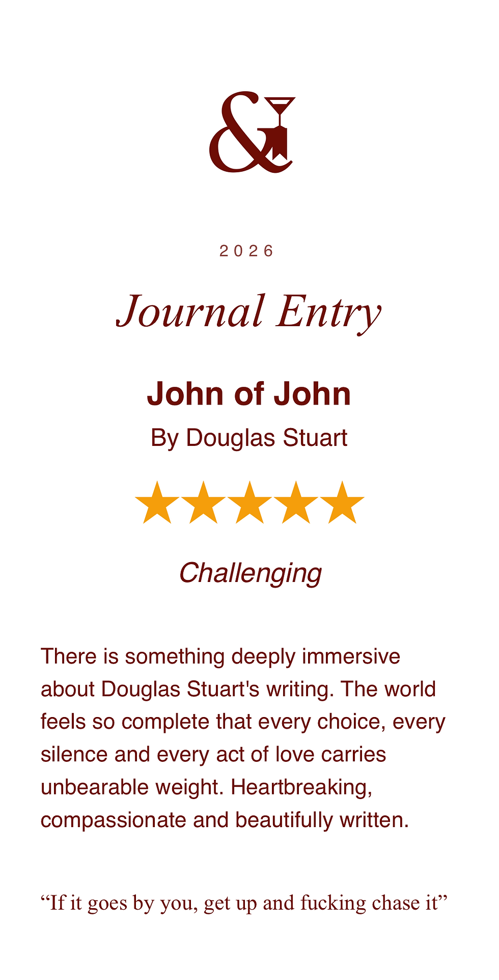 John of John by Douglas Stuart