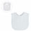 Thumbnail: Plain white cotton bib.