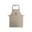 Thumbnail: Beige apron, with velcro tie around the neck and tie string around the waist. Embroidery printed, saying 'name' Little Baker.