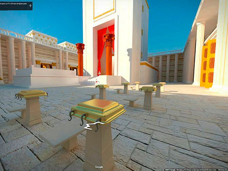 GOOGLE MAPS MUESTRA TERCER TEMPLO EN LA CIMA DEL MONTE DEL TEMPLO