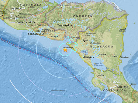 MAÑANA DE SISMOS? SISMO DE 5.4 EN TURQUIA Y SISMO DE 5.6 EN LA COSTA OESTE DE NICARAGUA