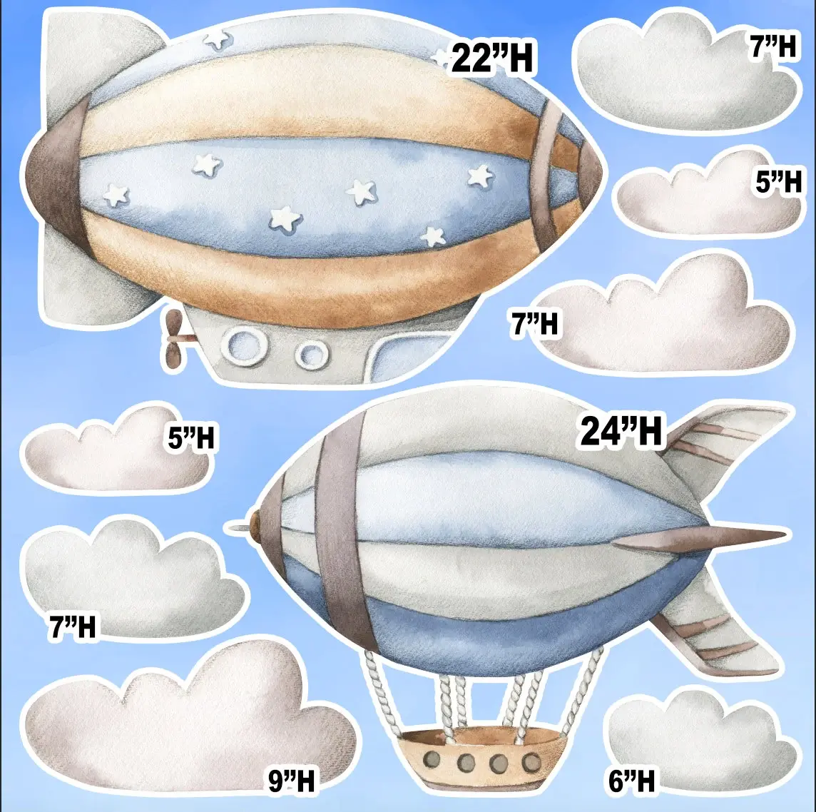 Party Prop Panel, Easy Party Decor, Hot air Balloon Theme