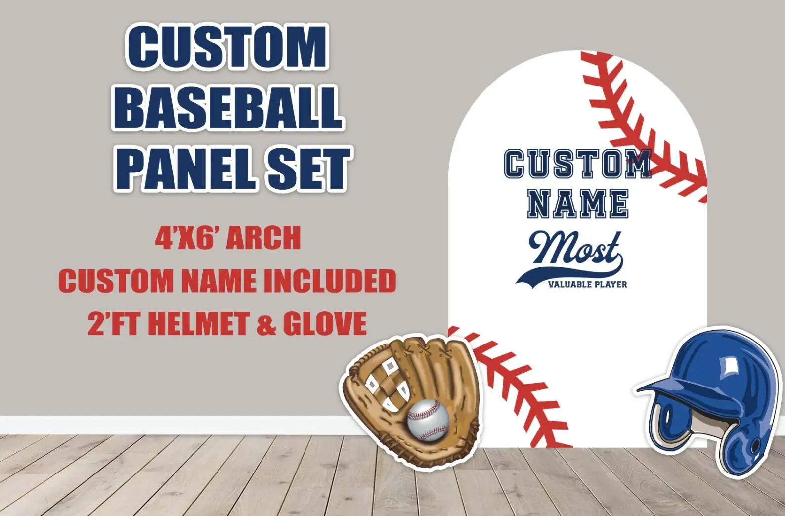 Party Panel decor, UV printed, coroplast cutouts party decorations: 6ft