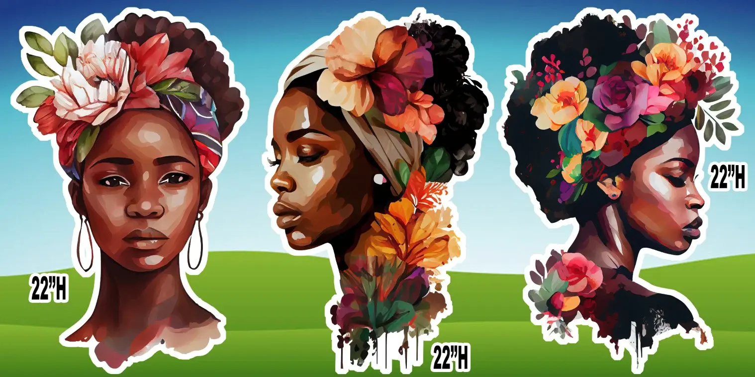 Party Props, Easy Party Prop, Black History Month Cutouts