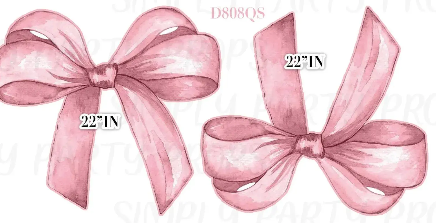 BOW CUTOUTS, BOW THEME, COQUETTE