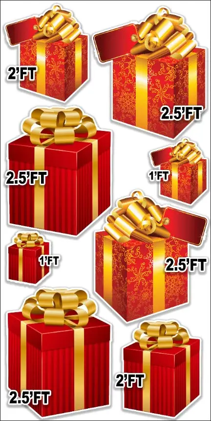 D354 FS CHRISTMAS GIFTS PARTY PROPS