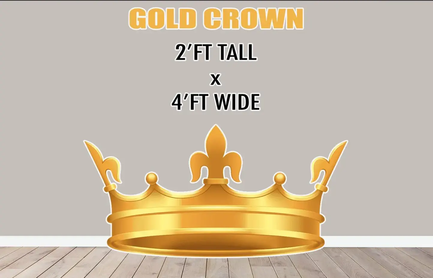 D934 QS GOLD CROWN PARTY PROPS