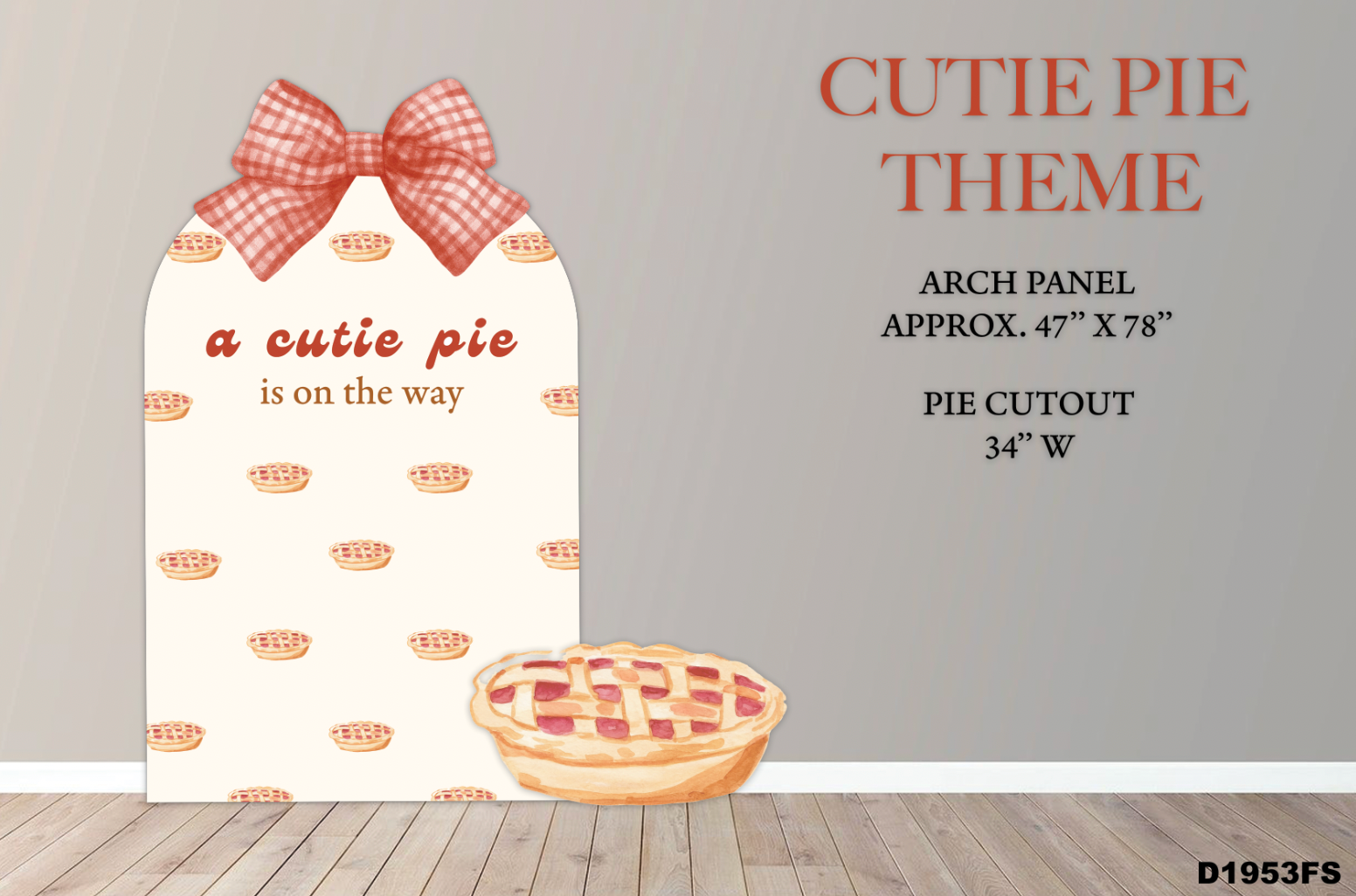 D1953 FS CUTIE PIE PANEL, PIE THEME