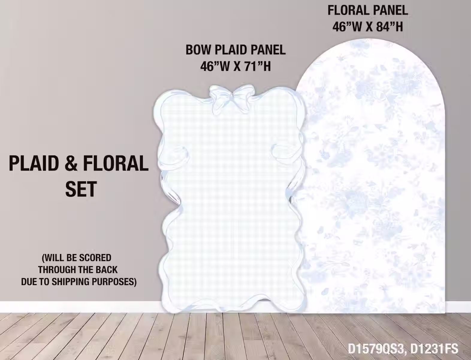 Backdrop Panel Floral Sketch, ToileTheme