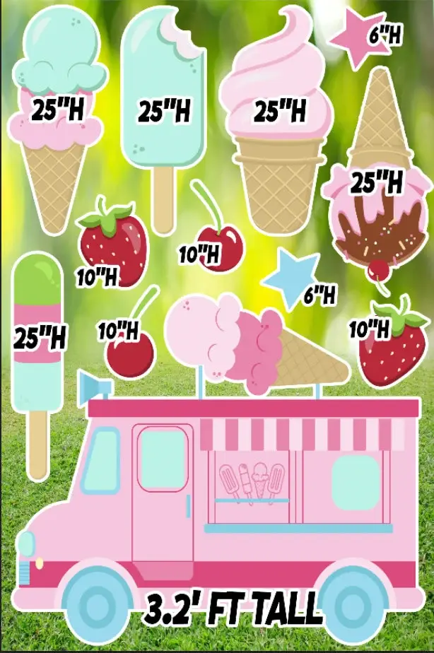 D208 QS3 ICE CREAM TRUCK PARTY PROP