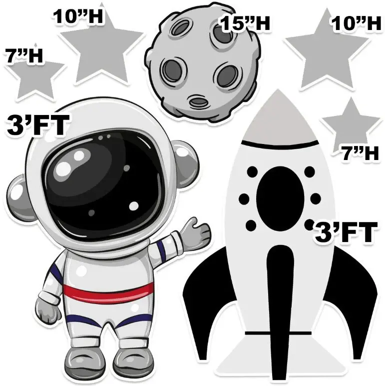 D597 HS ASTRONAUT PARTY PROPS
