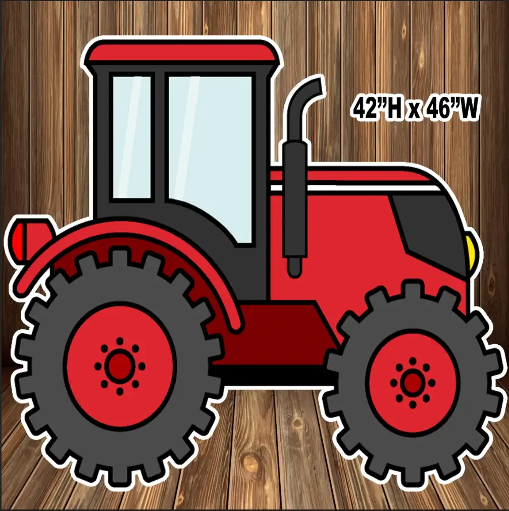 Party Props decor, cutouts party decorations: Barn Farm Animal, Tractor