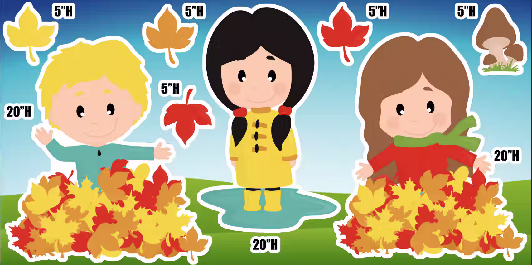 Party Props, Easy Party Decor, Fall theme, Fall Cutouts
