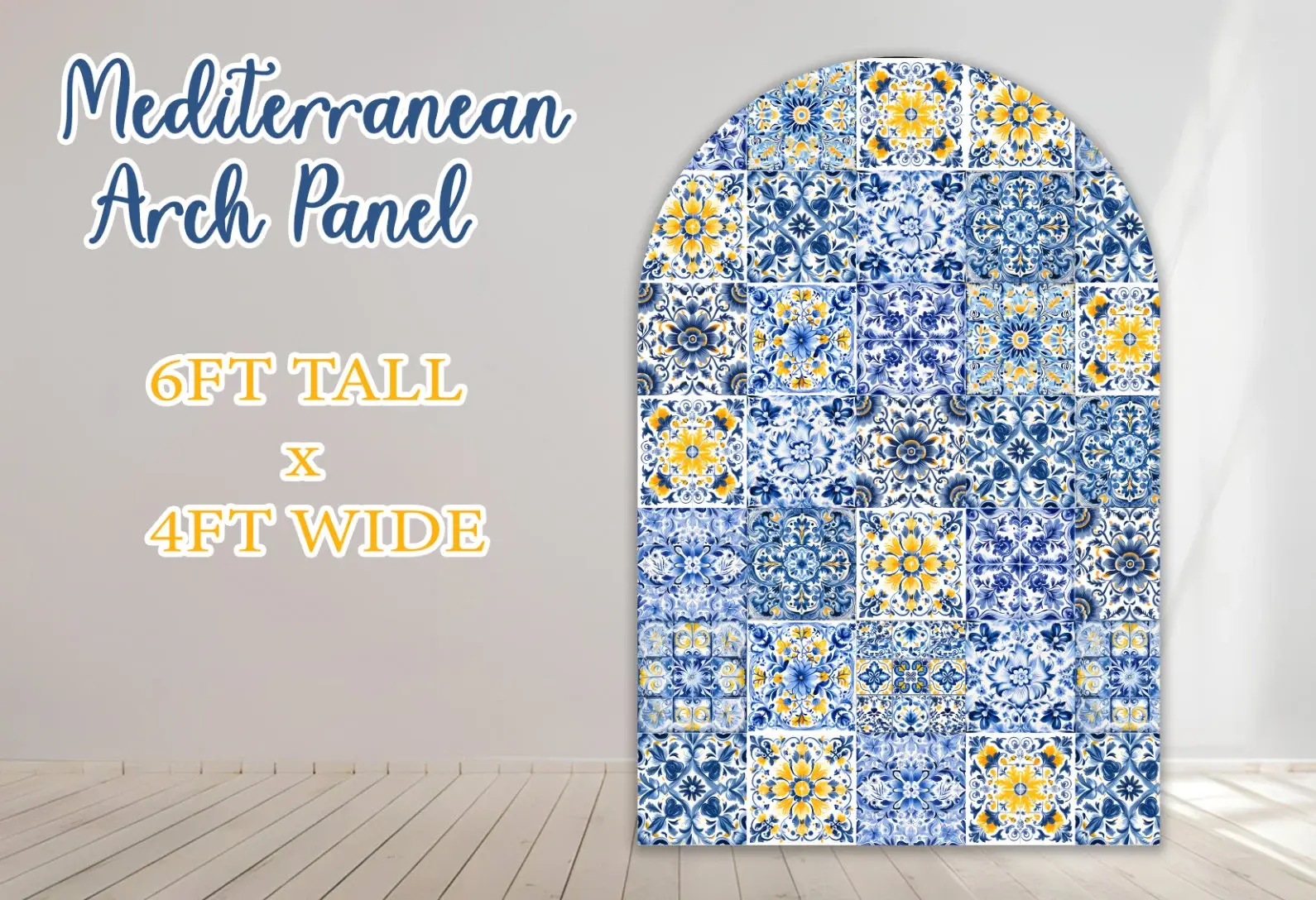 Party Panel decor, UV printed, coroplast cutouts party decorations: Blue