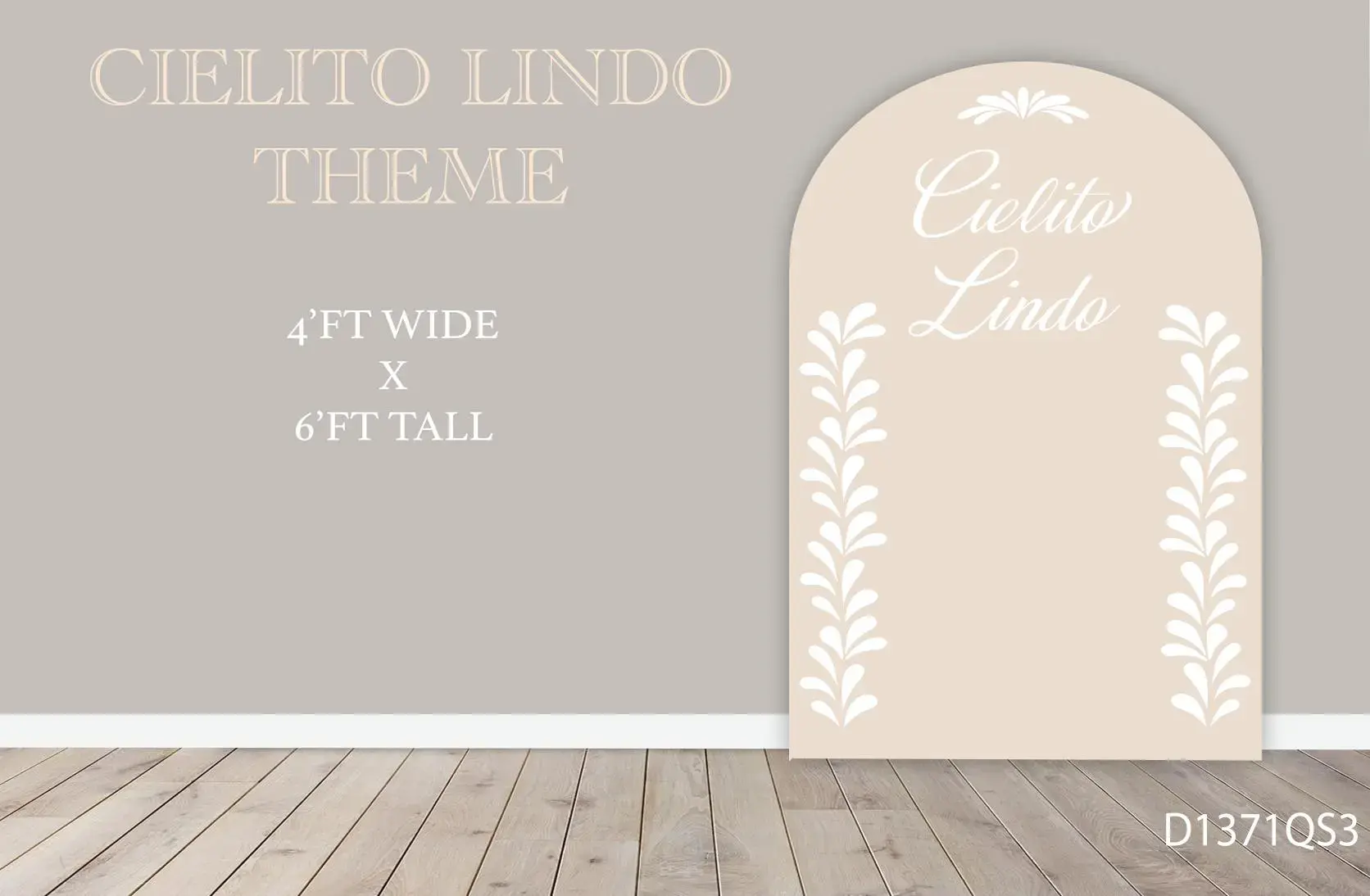 Party Panel decor, UV printed, coroplast cutouts party decorations: Cielito