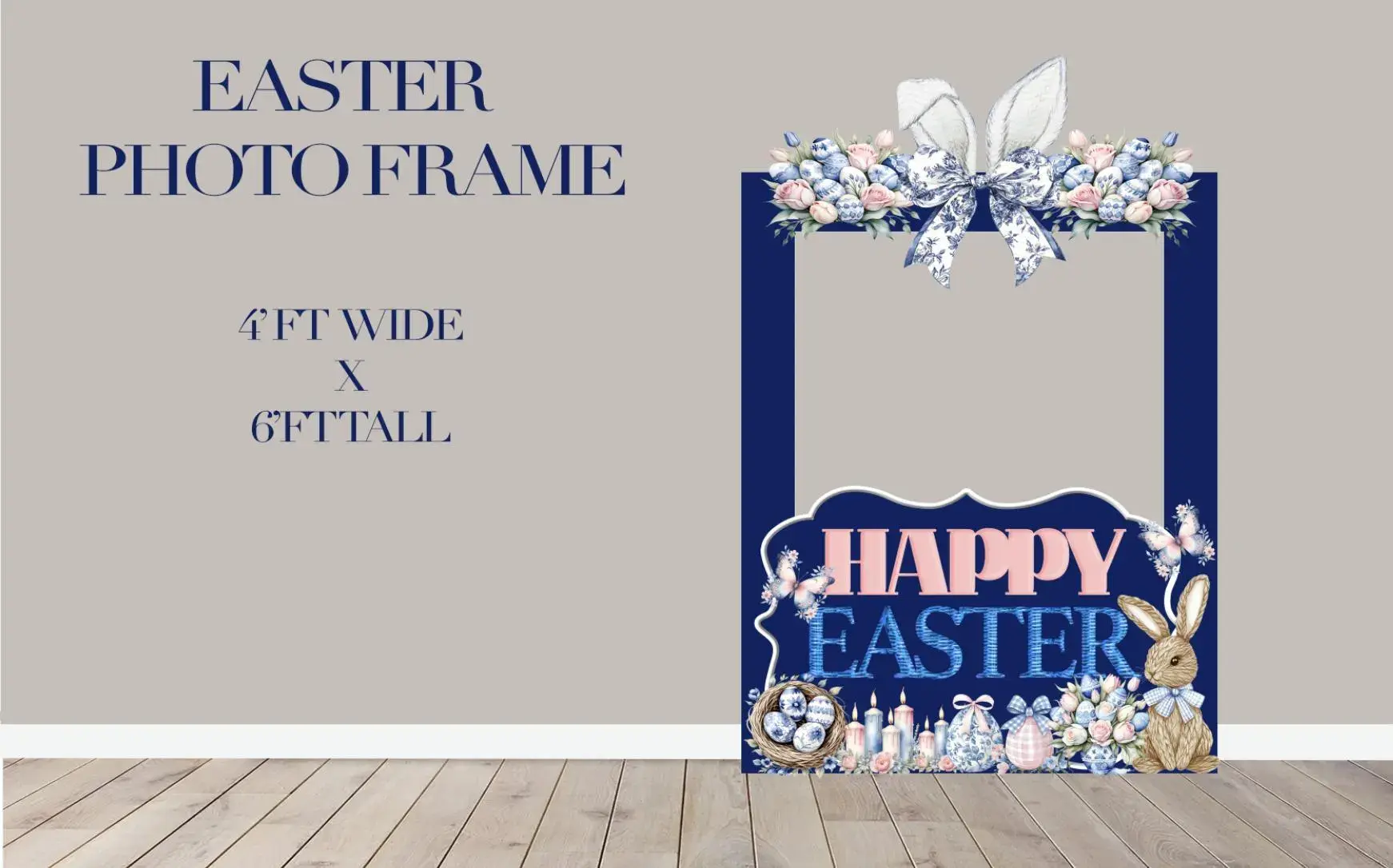ARCH Panel Easter, Party Decor, UV printed, coroplast cutout party decoration: