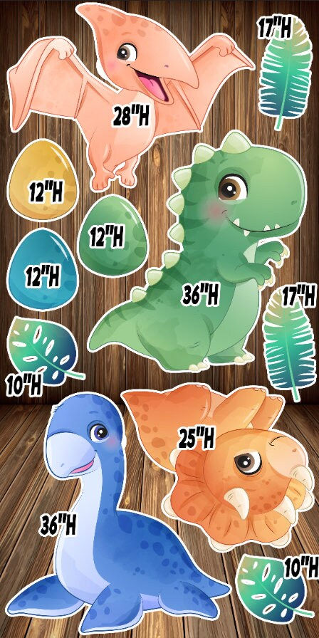 D215 FS DINOSAUR PARTY PROPS