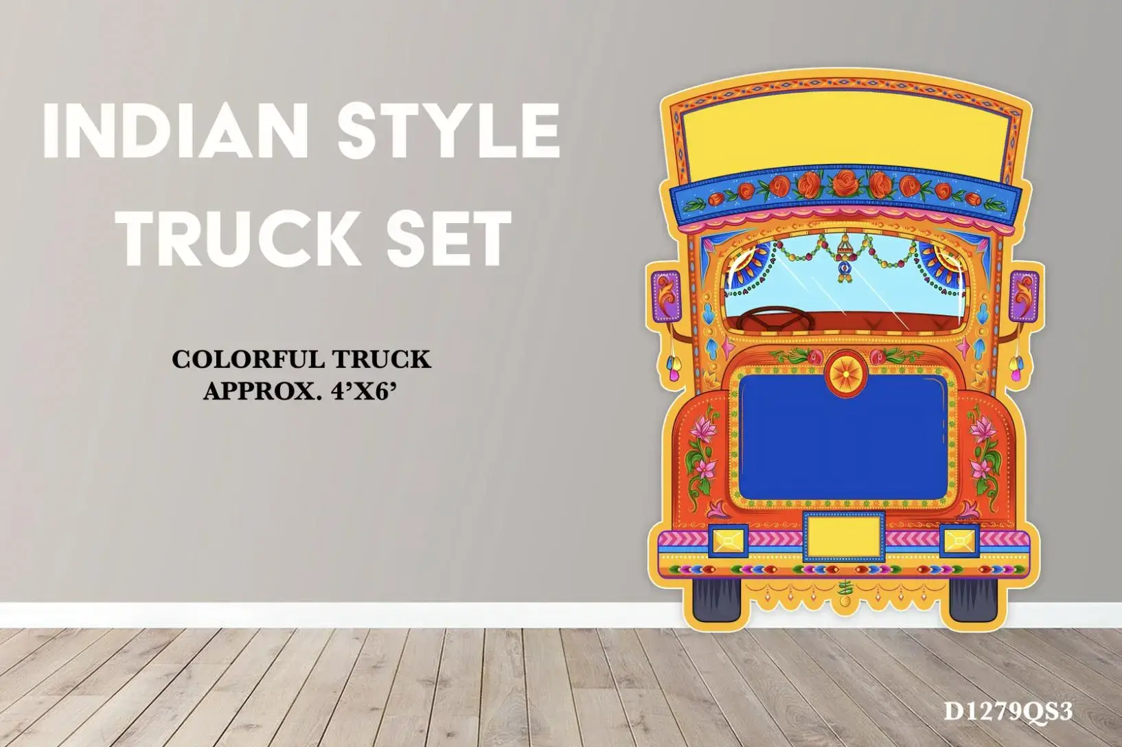 D1279 QS3 INDIAN TRUCK PARTY PROPS