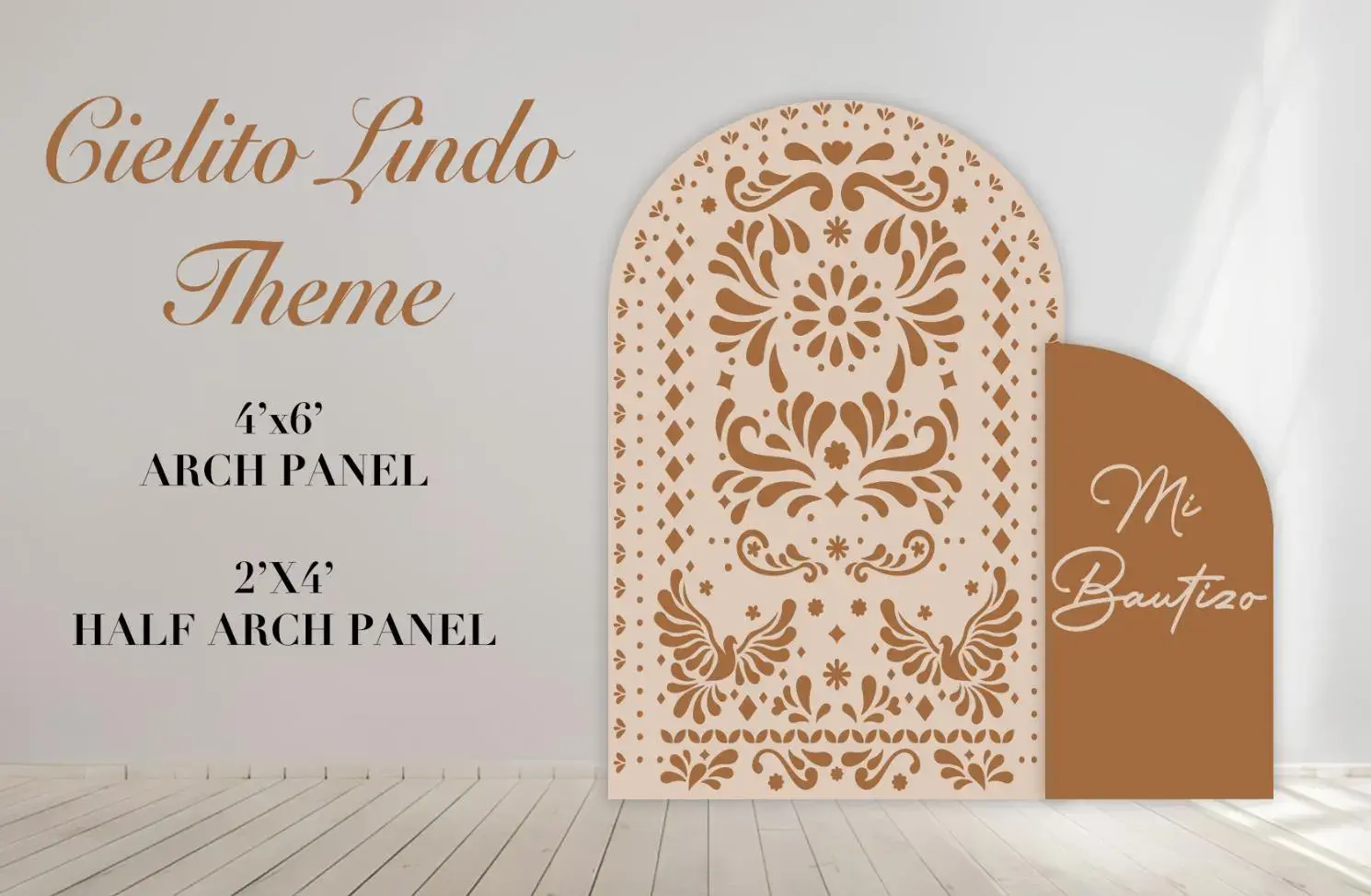 Party Prop Panel, Easy Party Decor, Cielito lindo theme, Talavera Panel