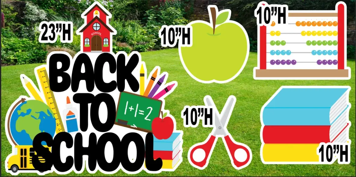 D228 QS BACK TO SCHOOL PARTY PROPS
