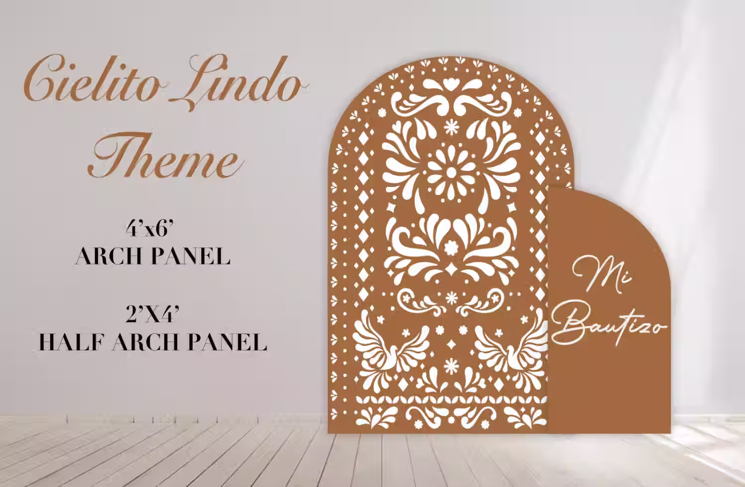 Party Prop Panel, Easy Party Decor, Cielito lindo theme, Talavera Panel