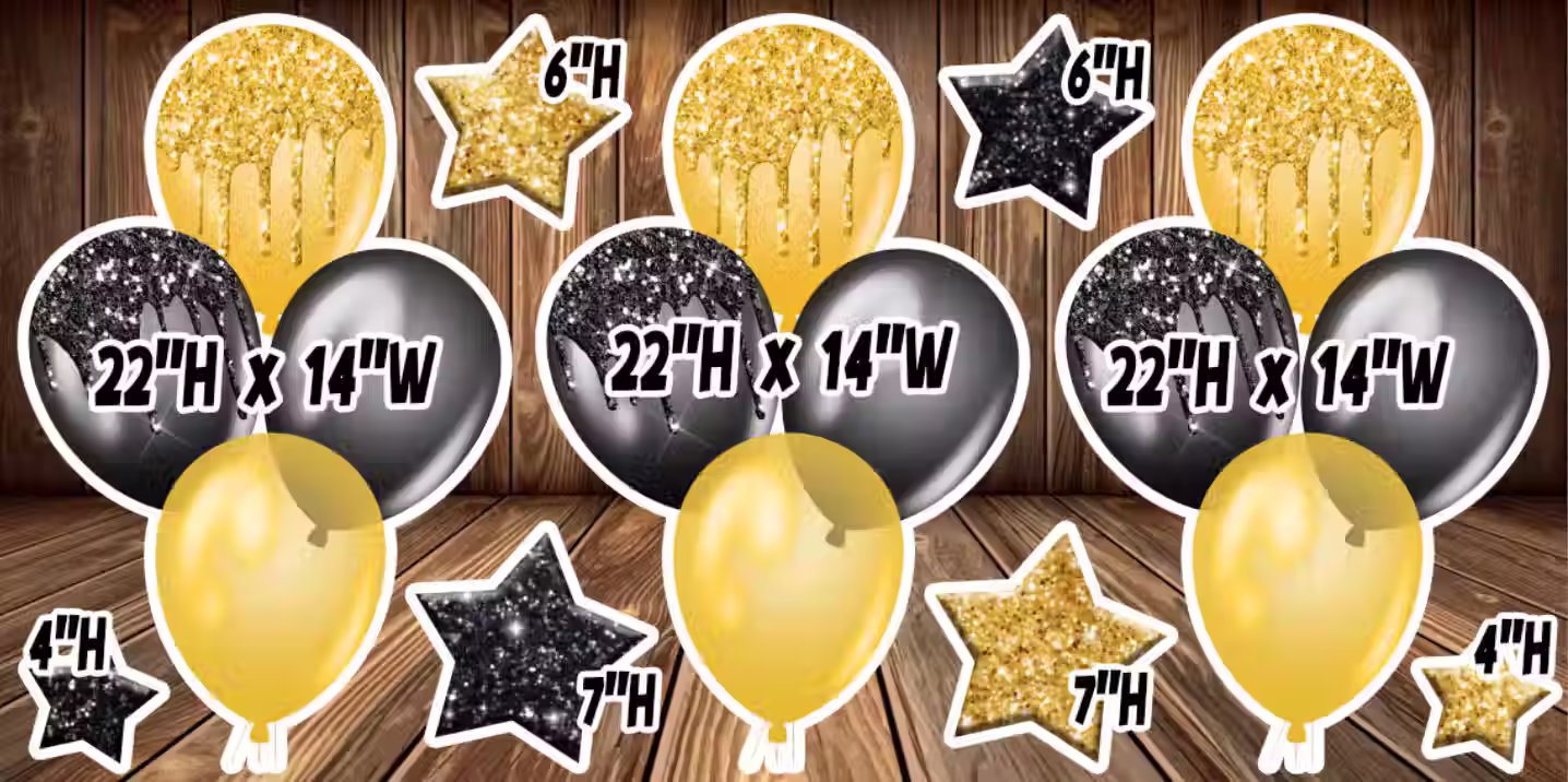 D165 QS BALLOONS SET PARTY PROPS