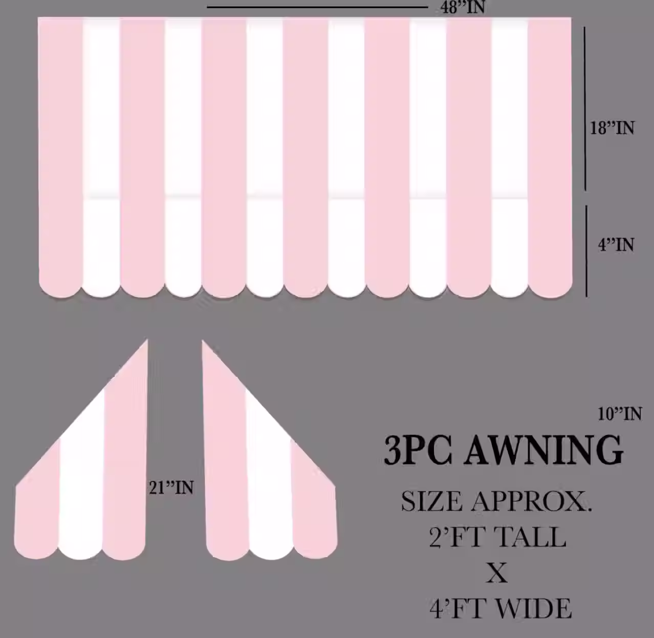 Party Decor, Easy Diy Awning, coroplast cutout party decorations: Awning party