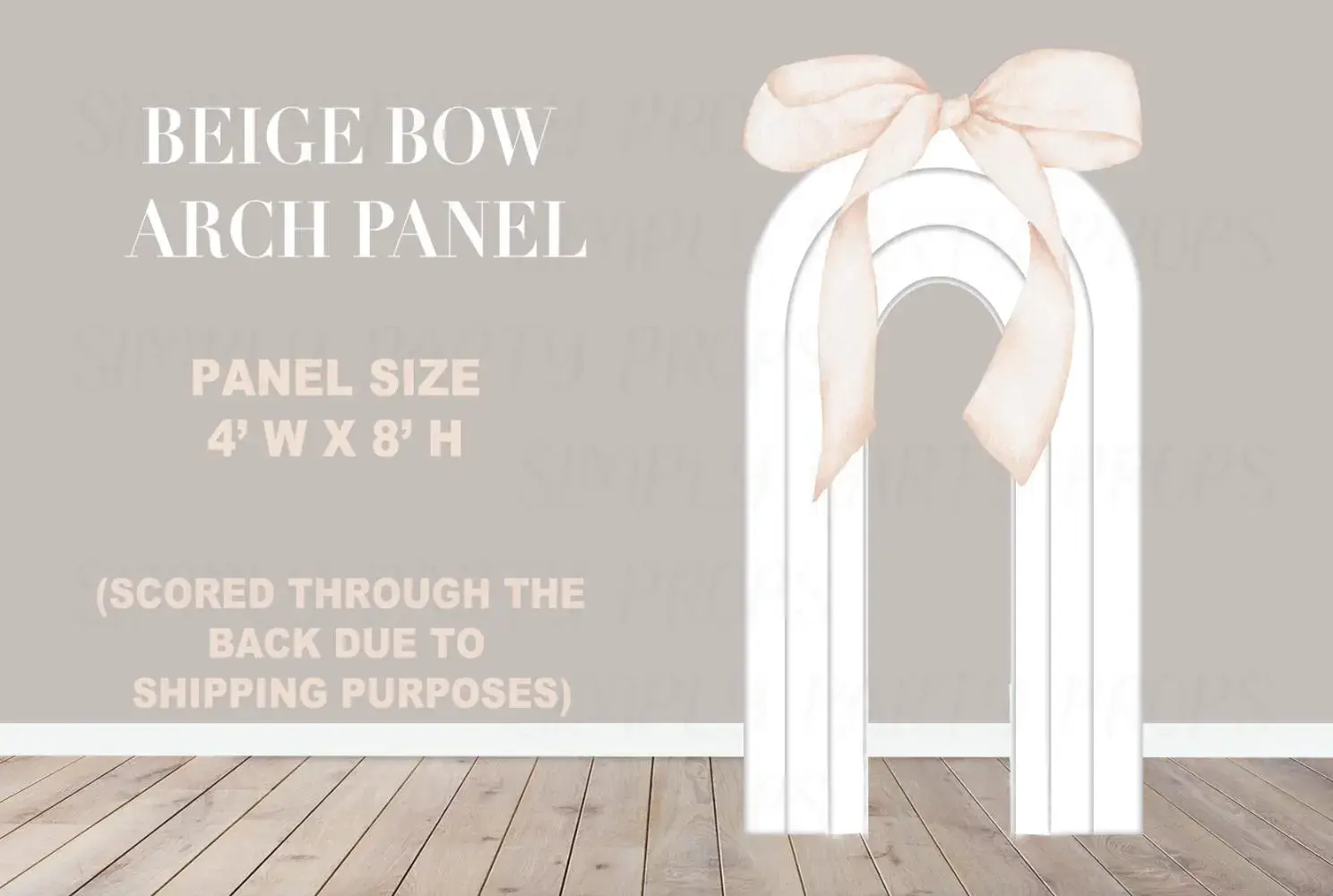 Party Panel, Party Decor, UV printed, coroplast cutouts party decorations:BEIGE
