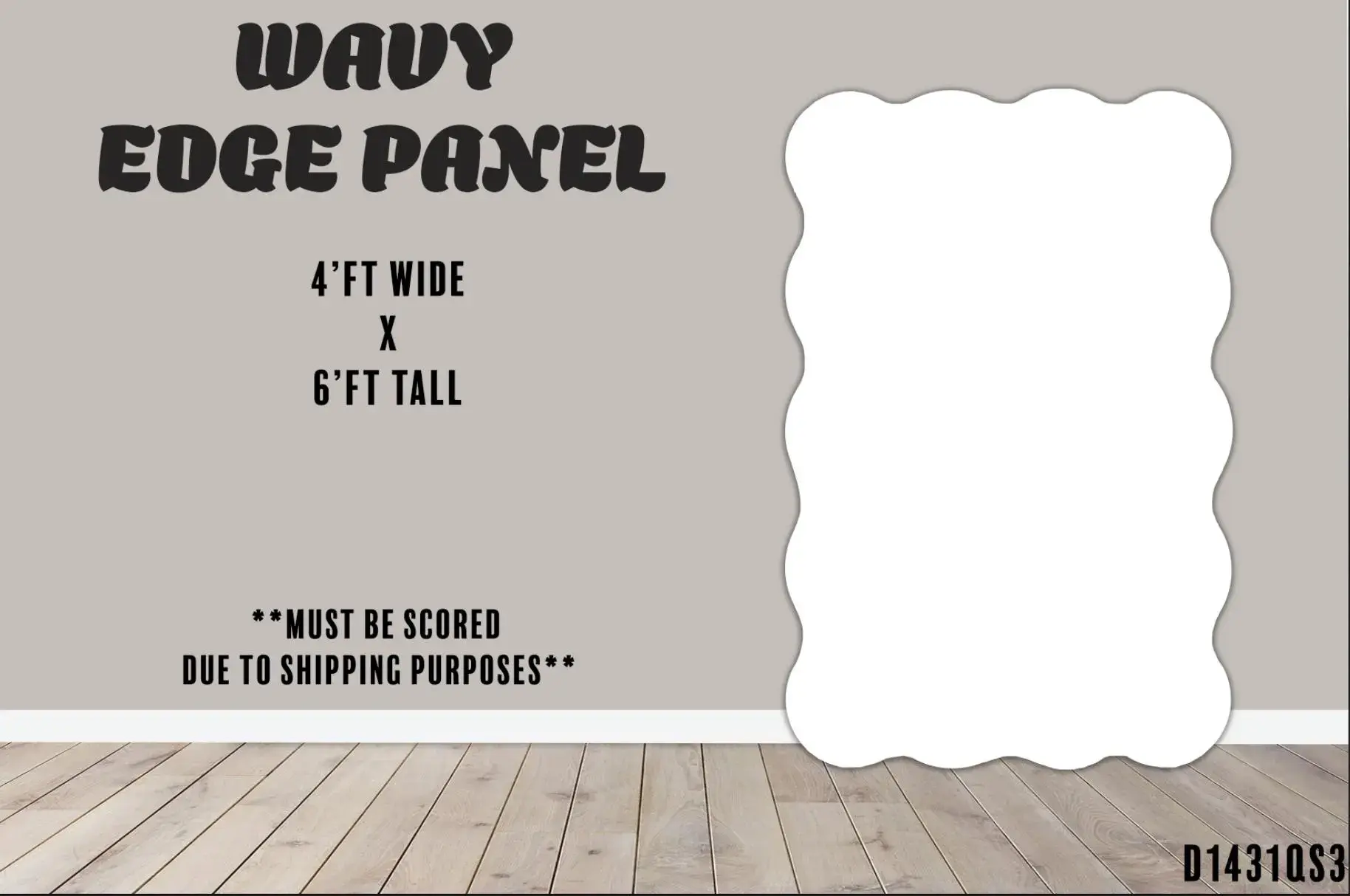 Party prop panel, Decor, UV printed, coroplast cutout party decorations: color