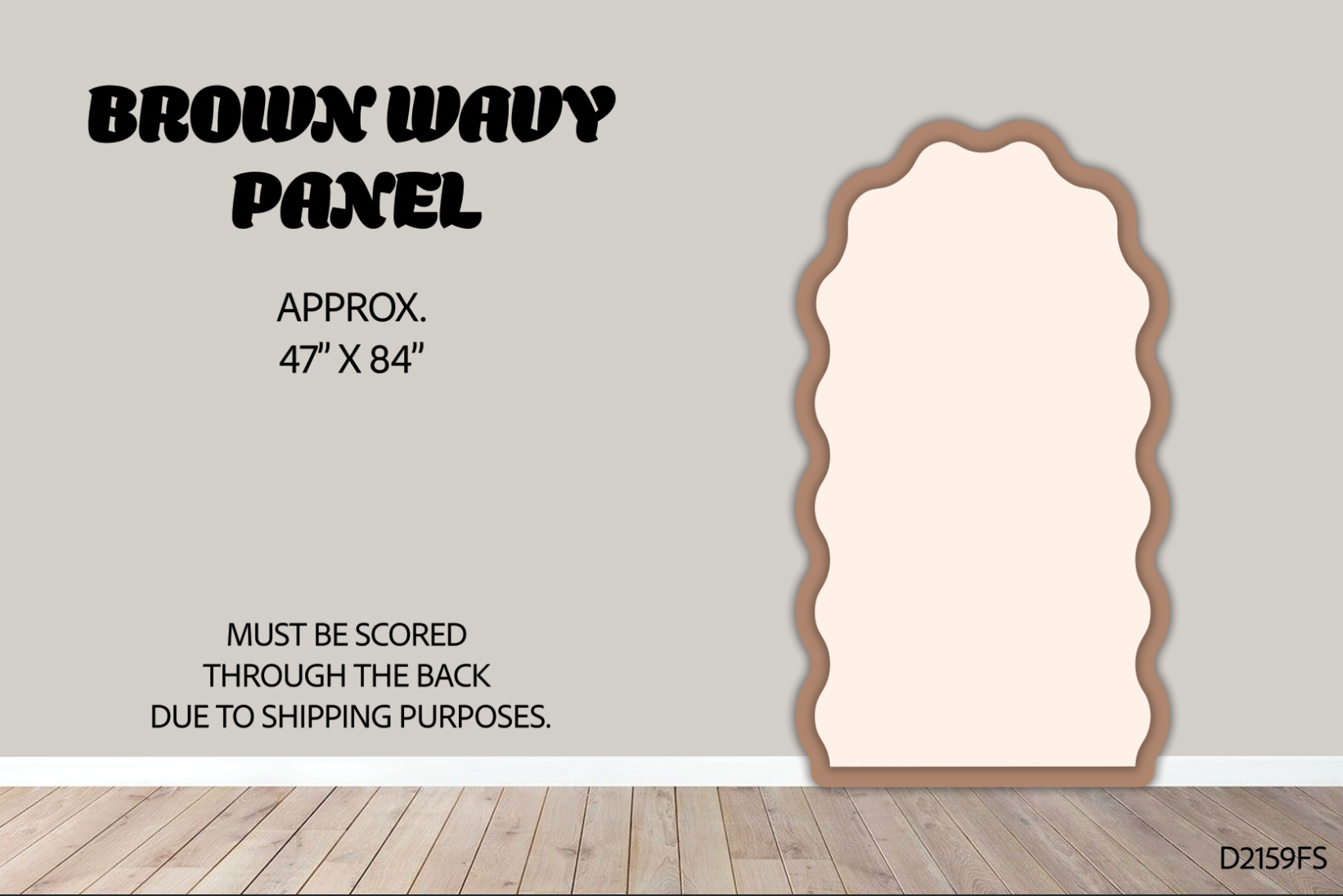 D2159 FS BROWN WAVY PANEL