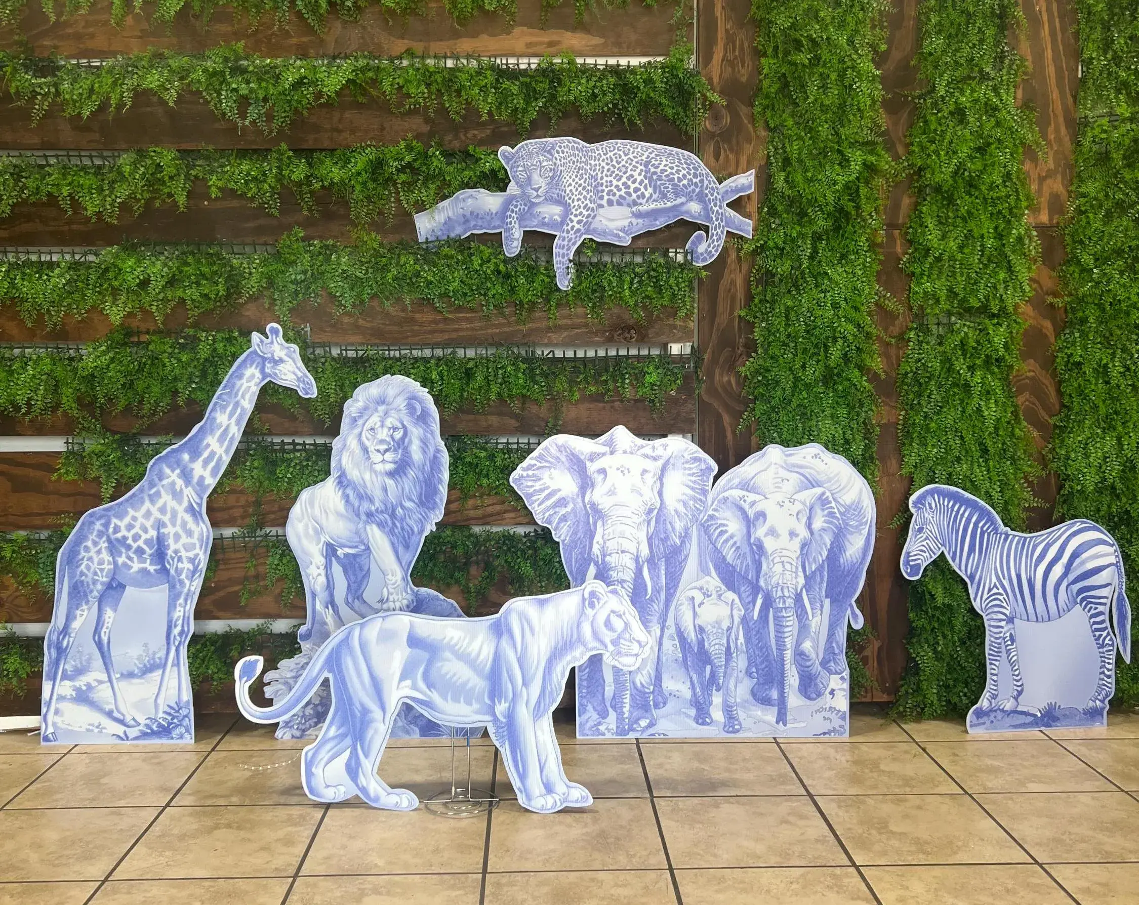 Backdrop Panel Safari Party Props, Safari Theme, Safari toile Set