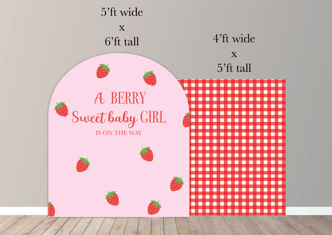 D2062-D2063 STRAWBERRY PANELS, STRAWBERRY CUTOUTS