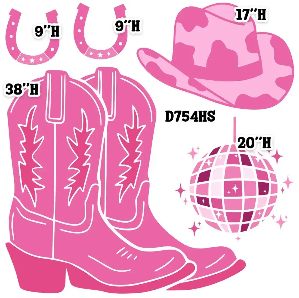 D755 HS COWGIRL PARTY PROPS