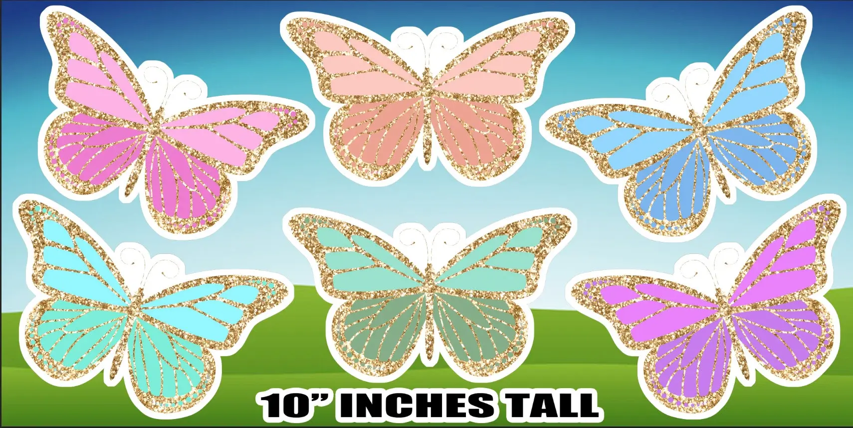 D037 QS BUTTERFLIES PARTY PROPS