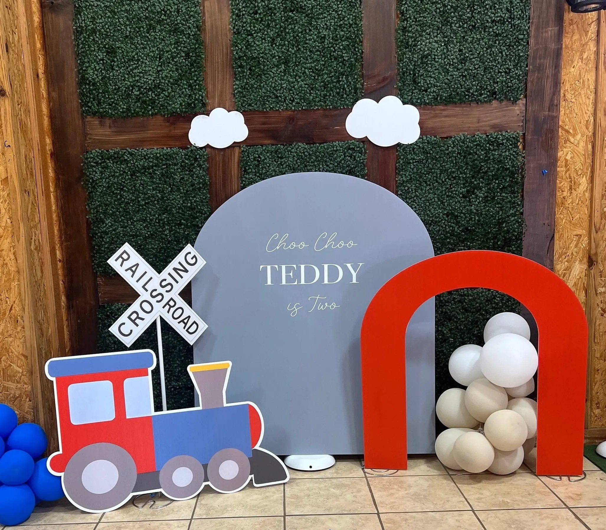 Party Props, Easy Party Prop Train Set, Train Themed Cutouts