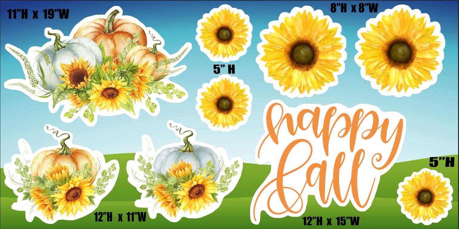 Party Props, Easy Party Decor, Fall theme, Fall Cutouts