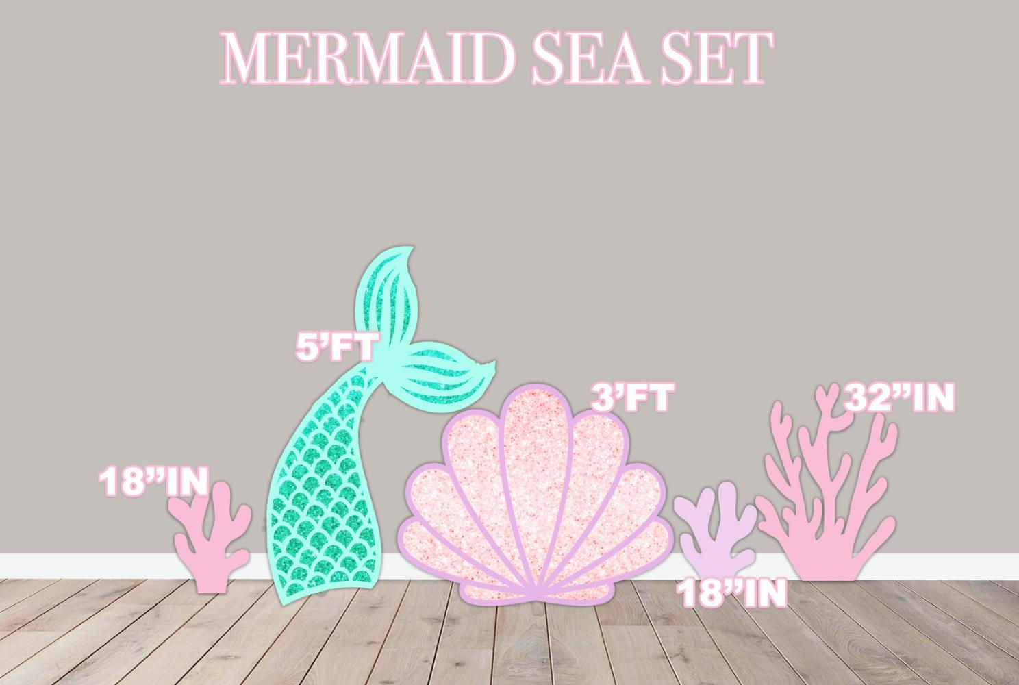 D905 FS MERMAID SEA PARTY PROPS